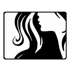 Long Haired Sexy Woman  Fleece Blanket (small) by StarvingArtisan