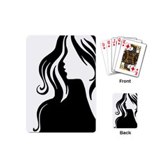 Long Haired Sexy Woman  Playing Cards (mini)  by StarvingArtisan