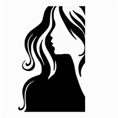 Long Haired Sexy Woman  Small Garden Flag (two Sides) by StarvingArtisan