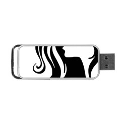 Long Haired Sexy Woman  Portable Usb Flash (two Sides) by StarvingArtisan