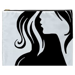 Long Haired Sexy Woman  Cosmetic Bag (xxxl)  by StarvingArtisan