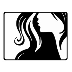 Long Haired Sexy Woman  Double Sided Fleece Blanket (small)  by StarvingArtisan