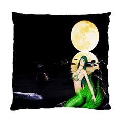 Sexy Mermaid In The Moonlight Standard Cushion Case (one Side) by StarvingArtisan