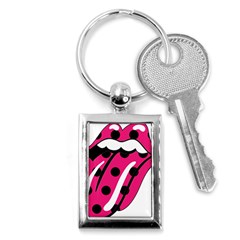 Pink Tongue Key Chains (rectangle)  by StarvingArtisan