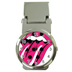 Pink Tongue Money Clip Watches by StarvingArtisan