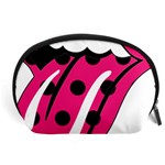 Pink Tongue Accessory Pouches (Large)  Front