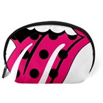 Pink Tongue Accessory Pouches (Large)  Back