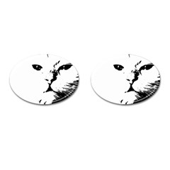 Cat Cufflinks (oval) by StarvingArtisan