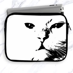 Cat Apple Ipad 2/3/4 Zipper Cases by StarvingArtisan