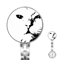 Cat Stainless Steel Nurses Watch by StarvingArtisan