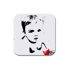 Cupid s Heart Rubber Square Coaster (4 Pack)  by StarvingArtisan