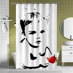 Cupid s Heart Shower Curtain 48  X 72  (small)  by StarvingArtisan