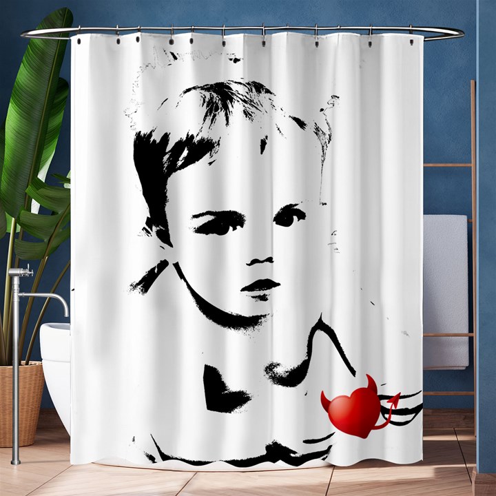 Cupid s Heart Shower Curtain 60  x 72  (Medium) 