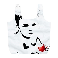 Cupid s Heart Full Print Recycle Bags (l)  by StarvingArtisan