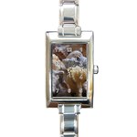 Seashells Rectangle Italian Charm Watch Front