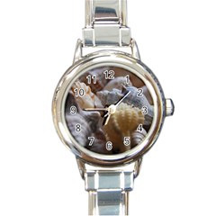 Seashells Round Italian Charm Watch by StarvingArtisan