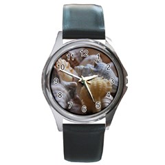 Seashells Round Metal Watch by StarvingArtisan