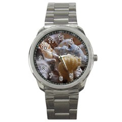 Seashells Sport Metal Watch by StarvingArtisan