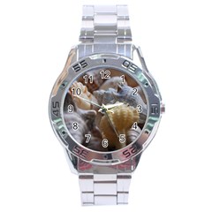 Seashells Stainless Steel Analogue Watch by StarvingArtisan