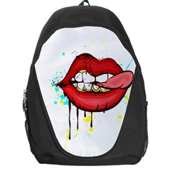 Bit Your Tongue Backpack Bag by StarvingArtisan