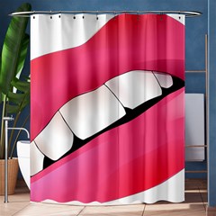 Smile Shower Curtain 60  X 72  (medium)  by StarvingArtisan