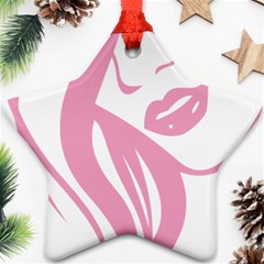 Pinky Star Ornament (two Sides) by StarvingArtisan