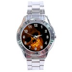 Skull Stainless Steel Analogue Watch Front