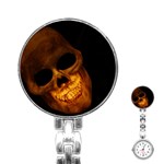 Skull Stainless Steel Nurses Watch Front