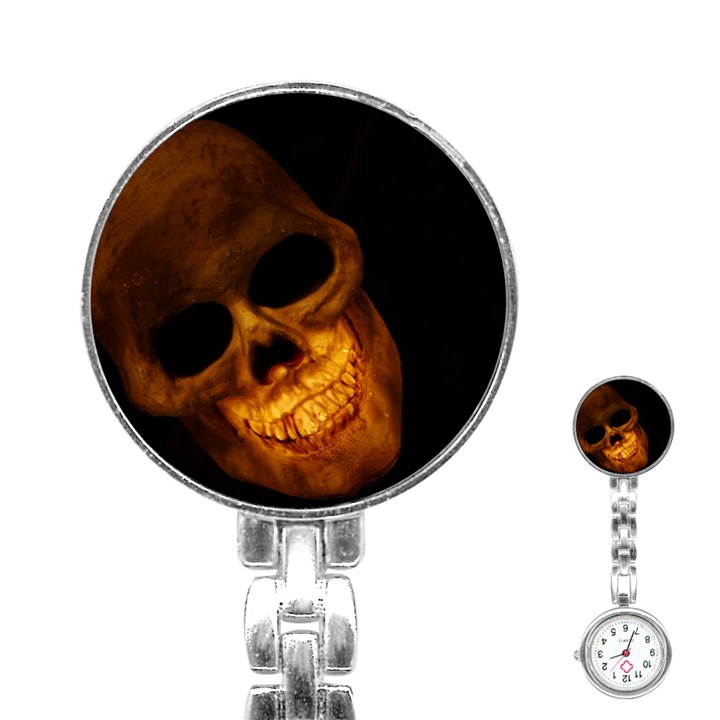 Skull Stainless Steel Nurses Watch