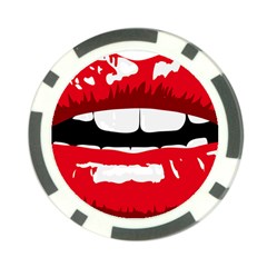 Sexy Mouth  Poker Chip Card Guard (10 Pack) by StarvingArtisan