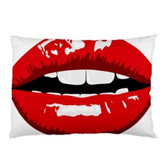 Sexy Mouth  Pillow Case (two Sides) by StarvingArtisan