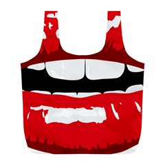 Sexy Mouth  Full Print Recycle Bags (l)  by StarvingArtisan