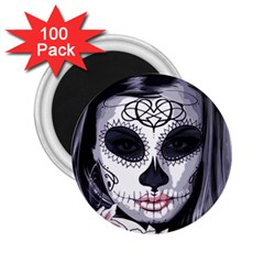 Sugar Skull 2 25  Magnets (100 Pack)  by StarvingArtisan