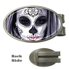 Sugar Skull Money Clips (oval)  by StarvingArtisan