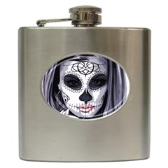 Sugar Skull Hip Flask (6 Oz) by StarvingArtisan