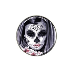 Sugar Skull Hat Clip Ball Marker