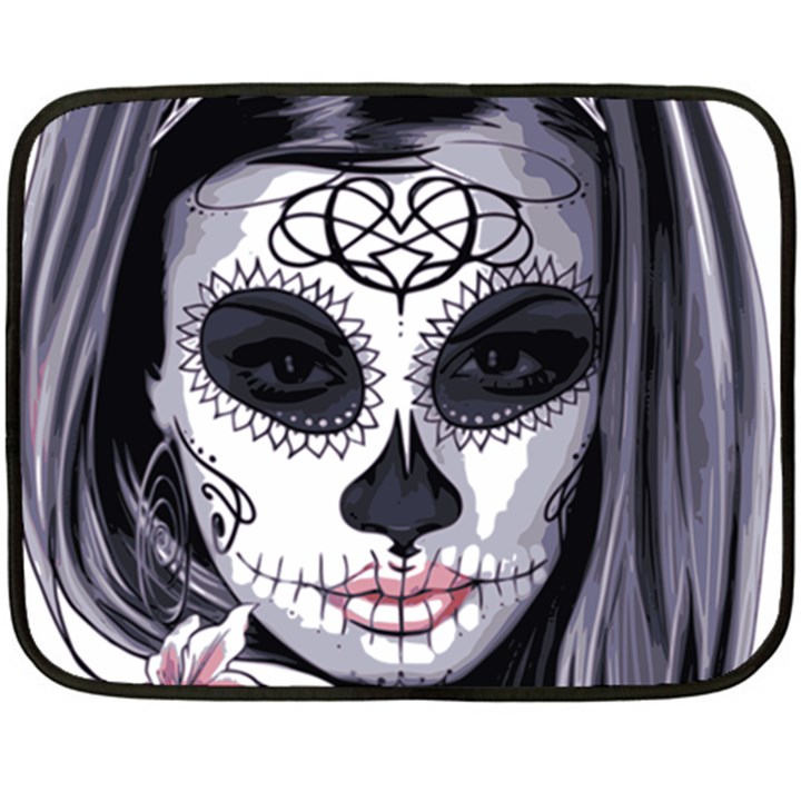 Sugar Skull Fleece Blanket (Mini)