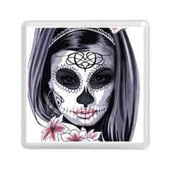 Sugar Skull Memory Card Reader (square)  by StarvingArtisan