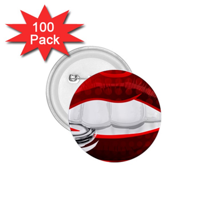 Bite Me 1.75  Buttons (100 pack) 