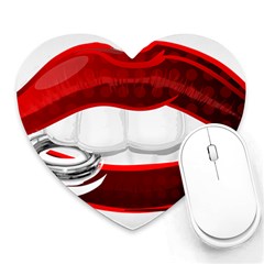 Bite Me Heart Mousepads