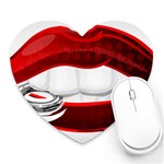 Bite Me Heart Mousepads Front