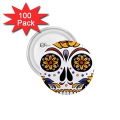 Sugar Skull 1 75  Buttons (100 Pack)  by StarvingArtisan