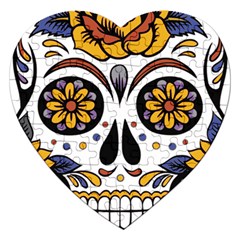 Sugar Skull Jigsaw Puzzle (heart) by StarvingArtisan