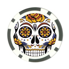 Sugar Skull Poker Chip Card Guard (10 Pack) by StarvingArtisan