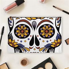 Sugar Skull Cosmetic Bag (large)  by StarvingArtisan