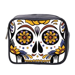 Sugar Skull Mini Toiletries Bag 2-side by StarvingArtisan