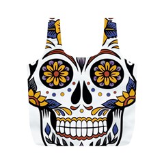 Sugar Skull Full Print Recycle Bags (m)  by StarvingArtisan