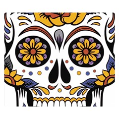 Sugar Skull Double Sided Flano Blanket (small)  by StarvingArtisan