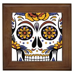 Sugar Skull Framed Tiles by StarvingArtisan