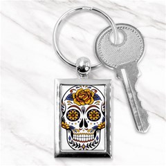 Sugar Skull Key Chains (rectangle)  by StarvingArtisan